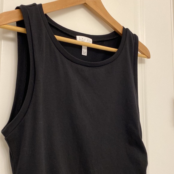 Leith Ruched Body Con Sleeveless Dress Black M - Picture 7 of 12